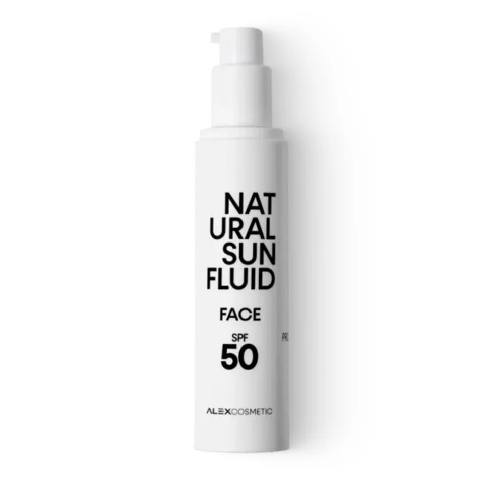 Alex Cosmetic Natural Sun Fluid SPF 50 – produktbild